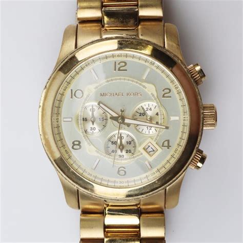 michael kors runway watch battery size|michael kors oversized runway watch.